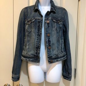 American Eagle denim crop jacket Guc MEdium